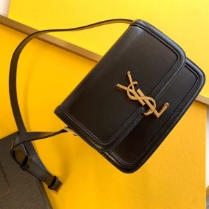 Saint Laurent Solferino Small Satchel With Gold Hardware 19cm