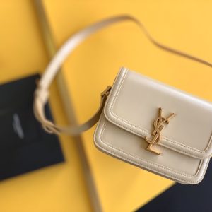 Saint Laurent Solferino Small Satchel With Gold Hardware 19cm