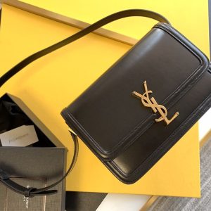 Saint Laurent Solferino Medium Satchel With Gold Hardware 23cm