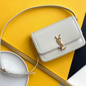 Saint Laurent Solferino Medium Satchel With Gold Hardware 23cm