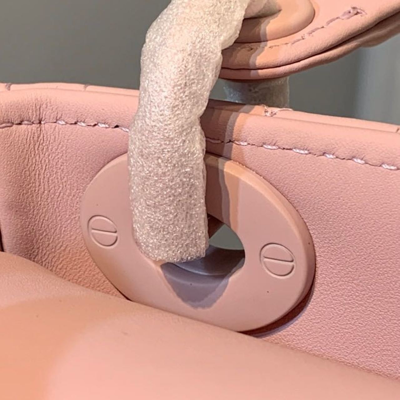 Christian Dior Mini Lady Dior Bag 18cm with Chain Matte Hardware Lambskin Leather Spring/Summer Collection, Powder Pink - Image 13