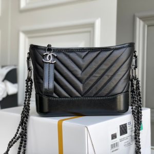 Chanel CO-CO Gabrielle Hobobag 20cm Black