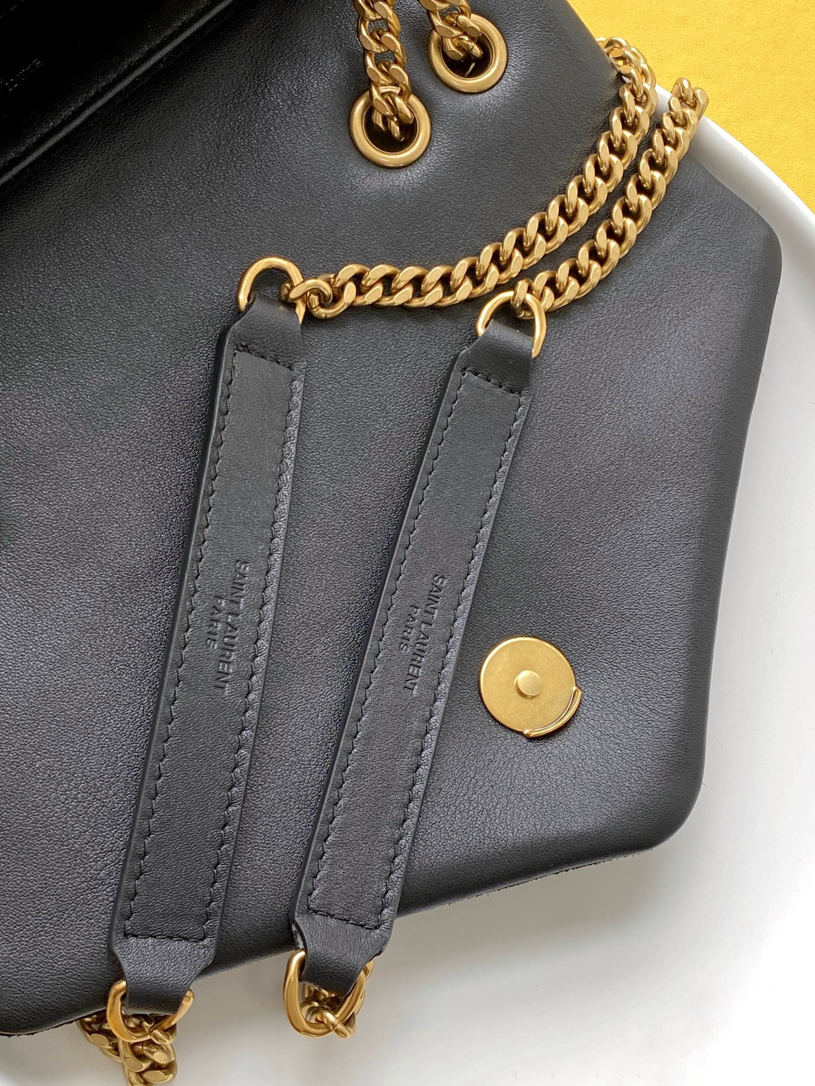 Saint Laurent Loulou Small Chain Bag With Gold Hardware 25cm - Image 8