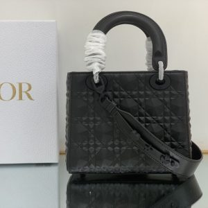 Christian Dior Medium Lady Bag 20cm Black