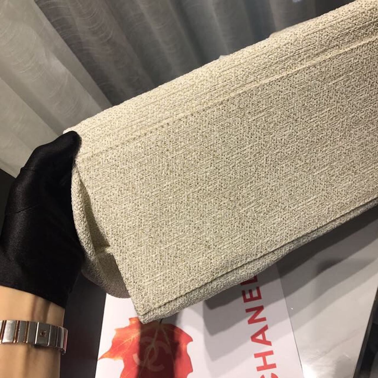 Chanel Deauville Tote 38cm Canvas Bag Spring/Summer Collection, Beige/Cream/Gold/Multi - Image 9