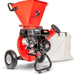 GreatCircleUSA Gas Wood Chipper Shredder Mulcher, 3" Max Diameter, 3-in-1, EPA/CARB Certified