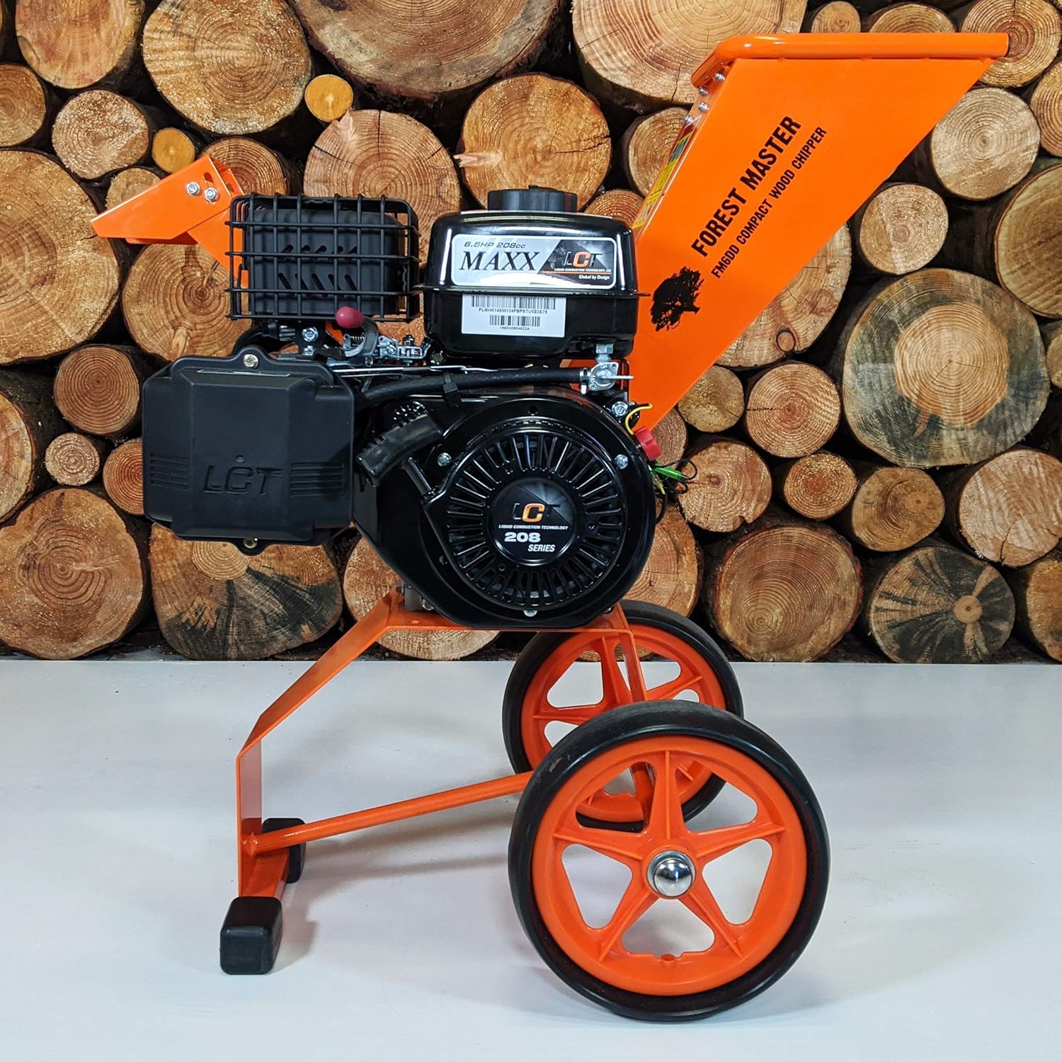 Forest Master FM6DD 6HP Gas Self-Feeding Wood Chipper, 2" Max Diameter, 3600 RPM - Image 3