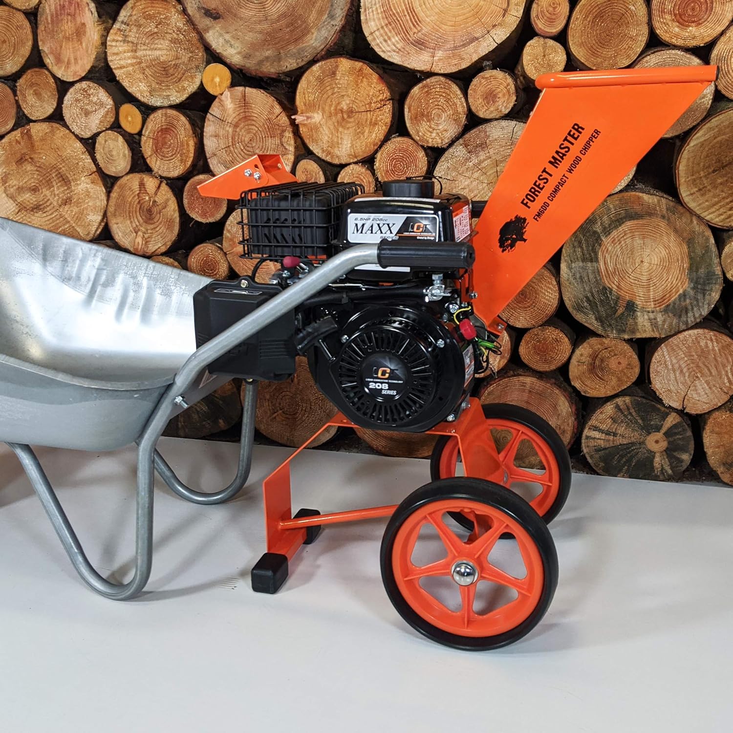Forest Master FM6DD 6HP Gas Self-Feeding Wood Chipper, 2" Max Diameter, 3600 RPM - Image 8